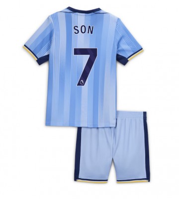 Tottenham Hotspur Son Heung-min #7 Replica Away Stadium Kit for Kids 2024-25 Short Sleeve (+ pants)